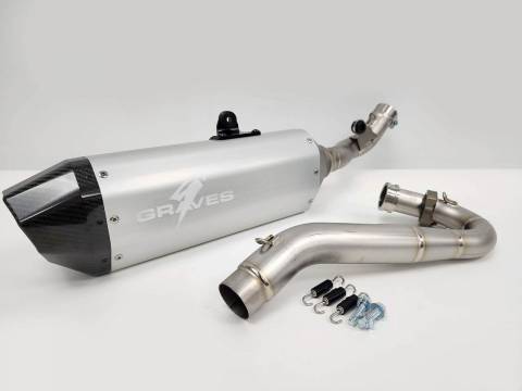 CRF450L/RL'19-26 Graves Full Exhaust Aluminum - Silver